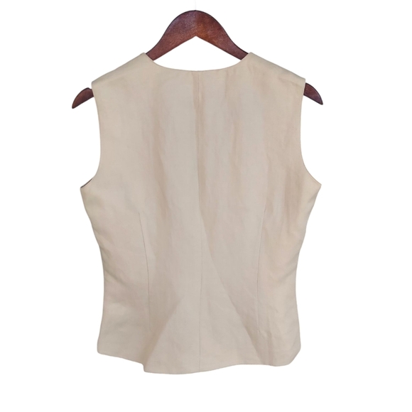 Susan Bristol Linen Blend Embroidered Vest - Picture 5 of 7